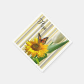 Serviette En Papier Papier Tulipe blanc Tulipe de tournesol (Coin)
