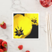 Serviette En Papier Papier Tulipe Jaune (En situation)