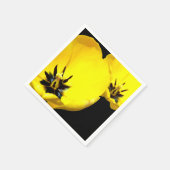 Serviette En Papier Papier Tulipe Jaune (Coin)