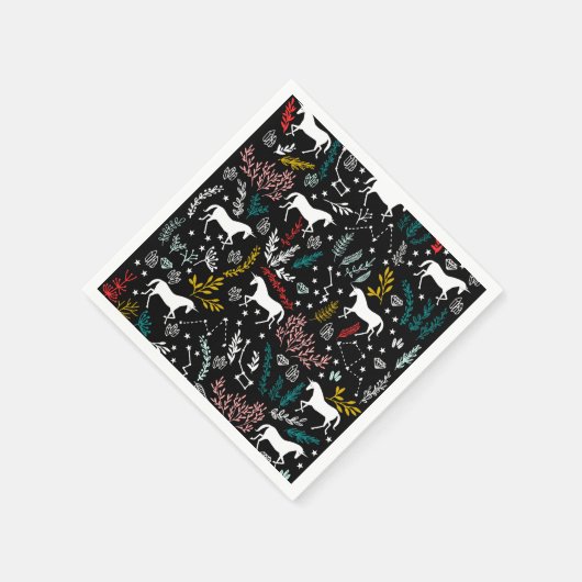 Serviette En Papier Papier Unicorne Napkin (Coin)