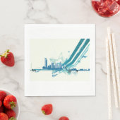 Serviette En Papier Papier urbain Cityscape (En situation)