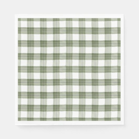 Serviette En Papier Papier vert (Devant)
