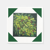 Serviette En Papier Papier vert (Devant)