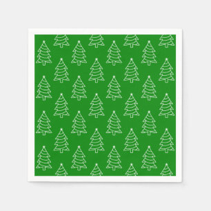 Serviette En Papier Papier vert Arrière - plan de Noël Napkin