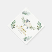 Serviette En Papier Papier vert doux petit agneau Napkin (Coin)