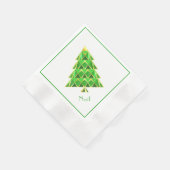 Serviette En Papier Papier vert Joyoux Noel Napkin (Coin)