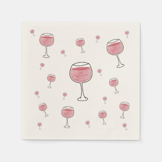 Serviette En Papier Papier Vins (Devant)