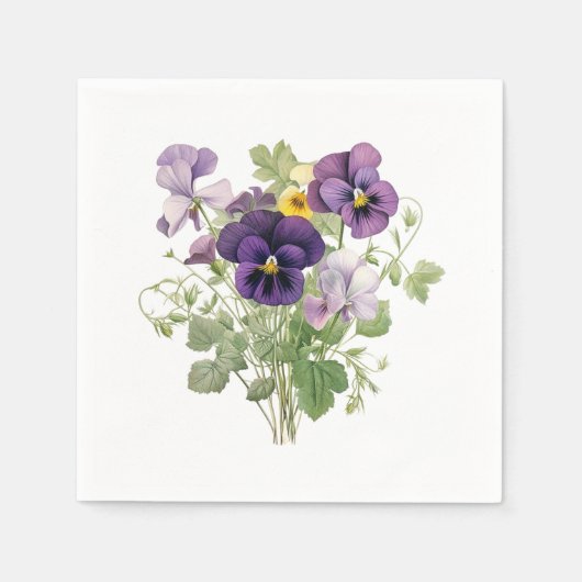 Serviette En Papier Papier Viola (Devant)