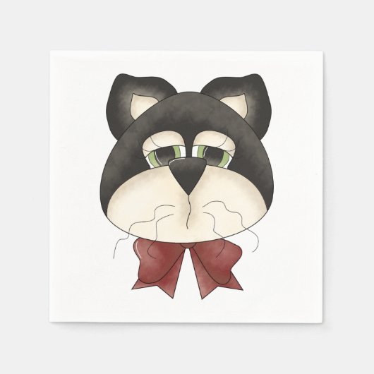 Serviette En Papier Papier visage pour chats (Devant)