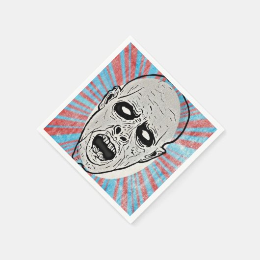 Serviette En Papier Papier visage Zombie Napkin (Coin)