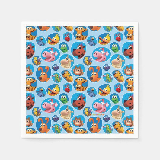 Serviette En Papier Papier WordWorld WordFriends (Devant)