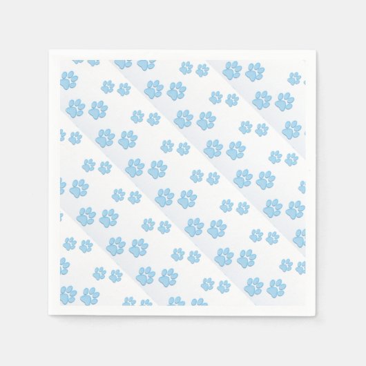 Serviette En Papier Papiers à cocktails standard - Papier à soupe bleu (Devant)