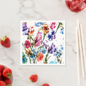 SERVIETTE EN PAPIER PAPIERS ET BLOOMS PAPIERS NAPKINS (En situation)