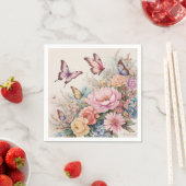 Serviette En Papier Papillon (En situation)