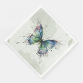 Serviette En Papier Papillon (Coin)