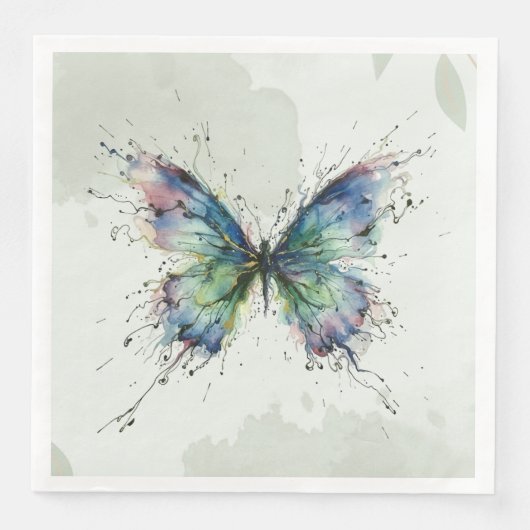 Serviette En Papier Papillon (Devant)
