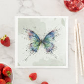 Serviette En Papier Papillon (En situation)