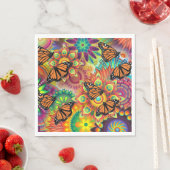 Serviette En Papier Papillon (En situation)