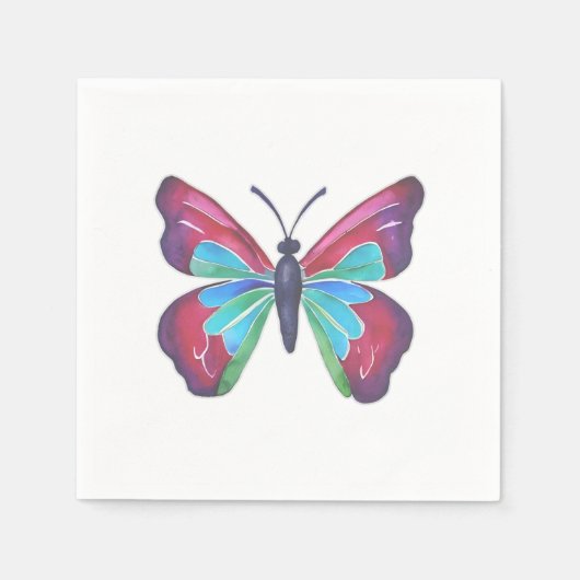 Serviette En Papier Papillon (Devant)