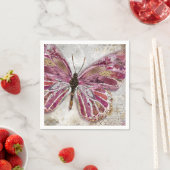 Serviette En Papier Papillon (En situation)