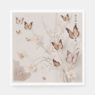 Serviette En Papier Papillon