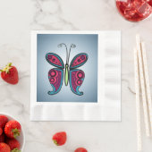 Serviette En Papier Papillon (En situation)