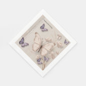 Serviette En Papier Papillon (Coin)