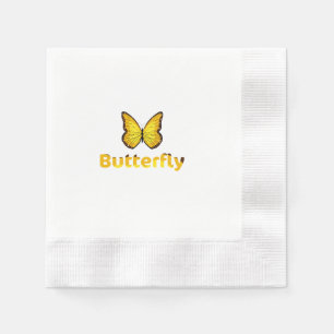 Serviette En Papier Papillon