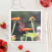 Serviette En Papier Papillon (En situation)