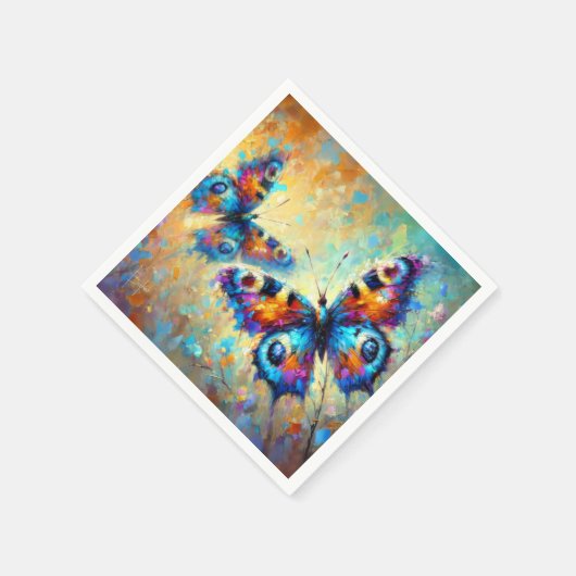 Serviette En Papier papillon (Coin)