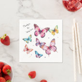 Serviette En Papier Papillon (En situation)