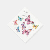 Serviette En Papier Papillon (Coin)