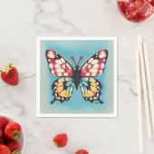 Serviette En Papier Papillon (En situation)