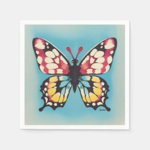 Serviette En Papier Papillon