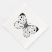 Serviette En Papier Papillon à chou (Coin)
