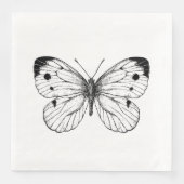 Serviette En Papier Papillon à chou (Devant)