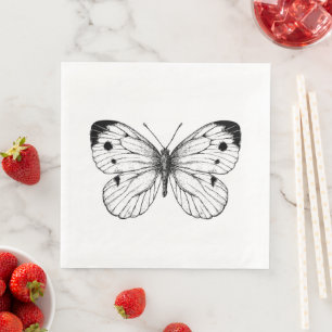 Serviette En Papier Papillon à chou