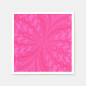 Serviette En Papier Papillon Abstrait, PINK-PAPIER CLAIR NAPKINS (Devant)