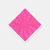 Serviette En Papier Papillon Abstrait, PINK-PAPIER CLAIR NAPKINS (Coin)