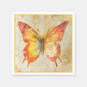 Serviette En Papier Papillon aquarelle (Devant)