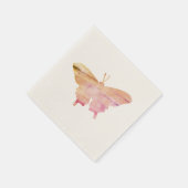 Serviette En Papier Papillon Aquarelle Peinture serviettes (Coin)