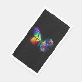 Serviette En Papier Papillon arc-en-ciel (Coin)
