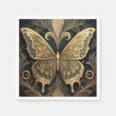 Serviette En Papier Papillon Art nouveau (Devant)