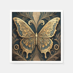 Serviette En Papier Papillon Art nouveau