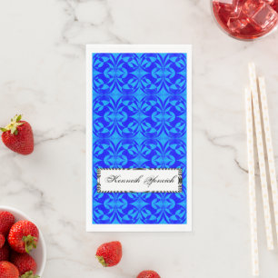 Serviette En Papier Papillon Bleu par Kenneth Yoncich