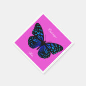 Serviette En Papier Papillon bleu Thunder_Cove (Coin)