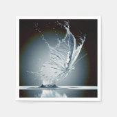 Serviette En Papier Papillon créant une goutte d'eau (Devant)