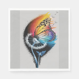 Serviette En Papier Papillon Dandelion