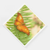 Serviette En Papier Papillon de croiseur orange (Coin)
