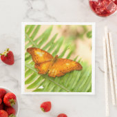 Serviette En Papier Papillon de croiseur orange (En situation)
